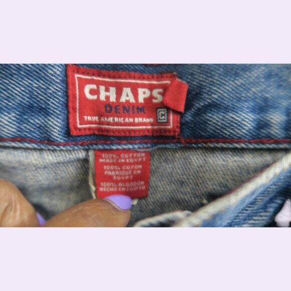 Chaps Denim True American Brand men's jeans in blue size 38X30. - Picture 5 of 9